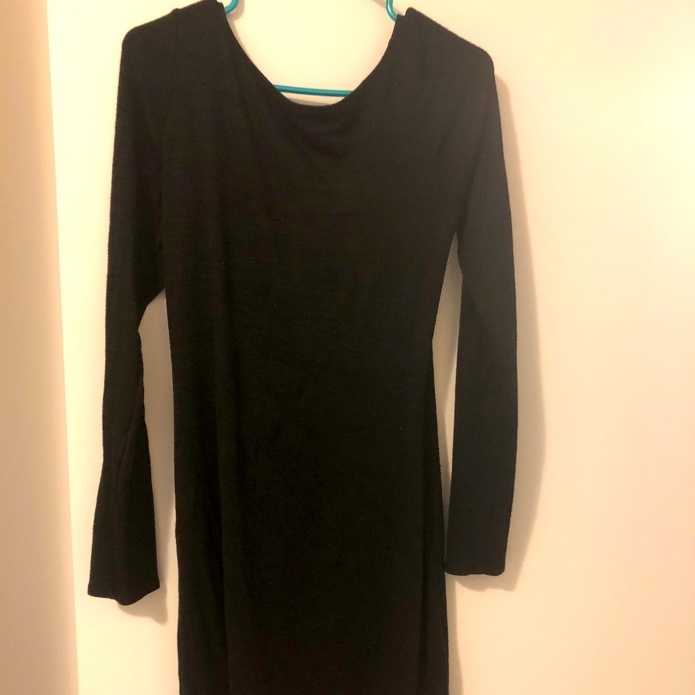 Long sleeve black dress